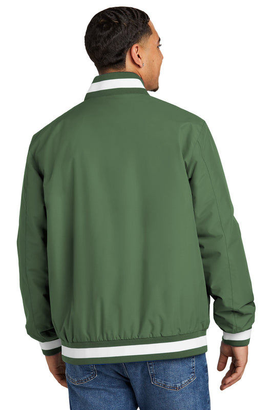 Sport-Tek Insulated Varsity Jacket JST58 Forest Green