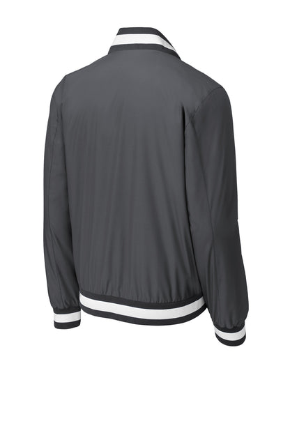 Sport-Tek Insulated Varsity Jacket JST58 Graphite