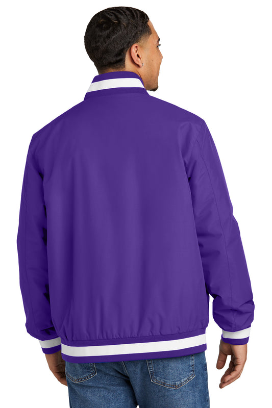 Sport-Tek Insulated Varsity Jacket JST58 Purple
