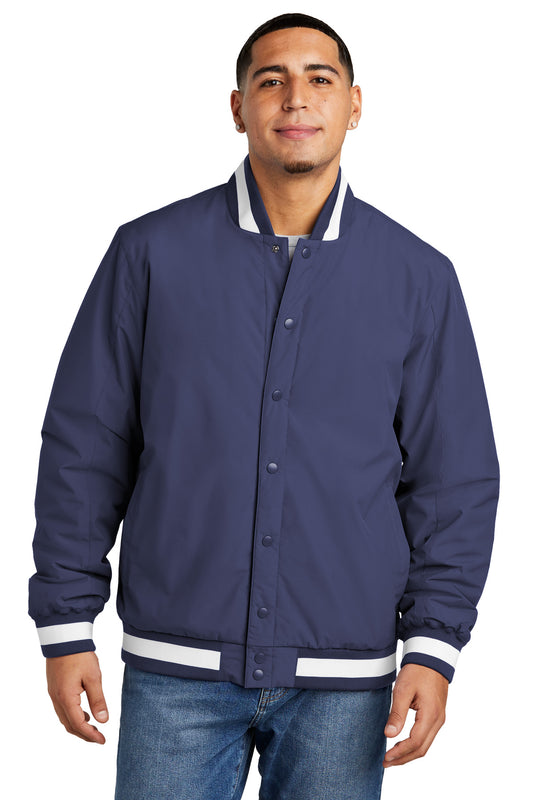 Sport-Tek Insulated Varsity Jacket JST58 True Navy