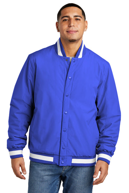 Sport-Tek Insulated Varsity Jacket JST58 True Royal