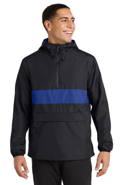 Sport-Tek Zipped Pocket Anorak JST65