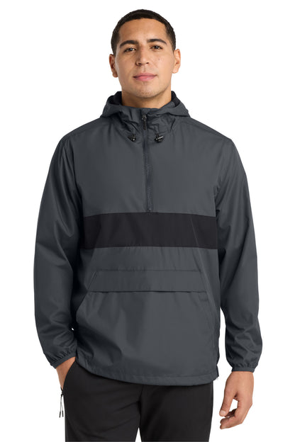 Sport-Tek Zipped Pocket Anorak JST65