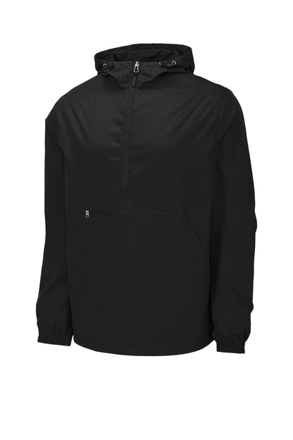 Sport-Tek  Packable Anorak. JST66 Black