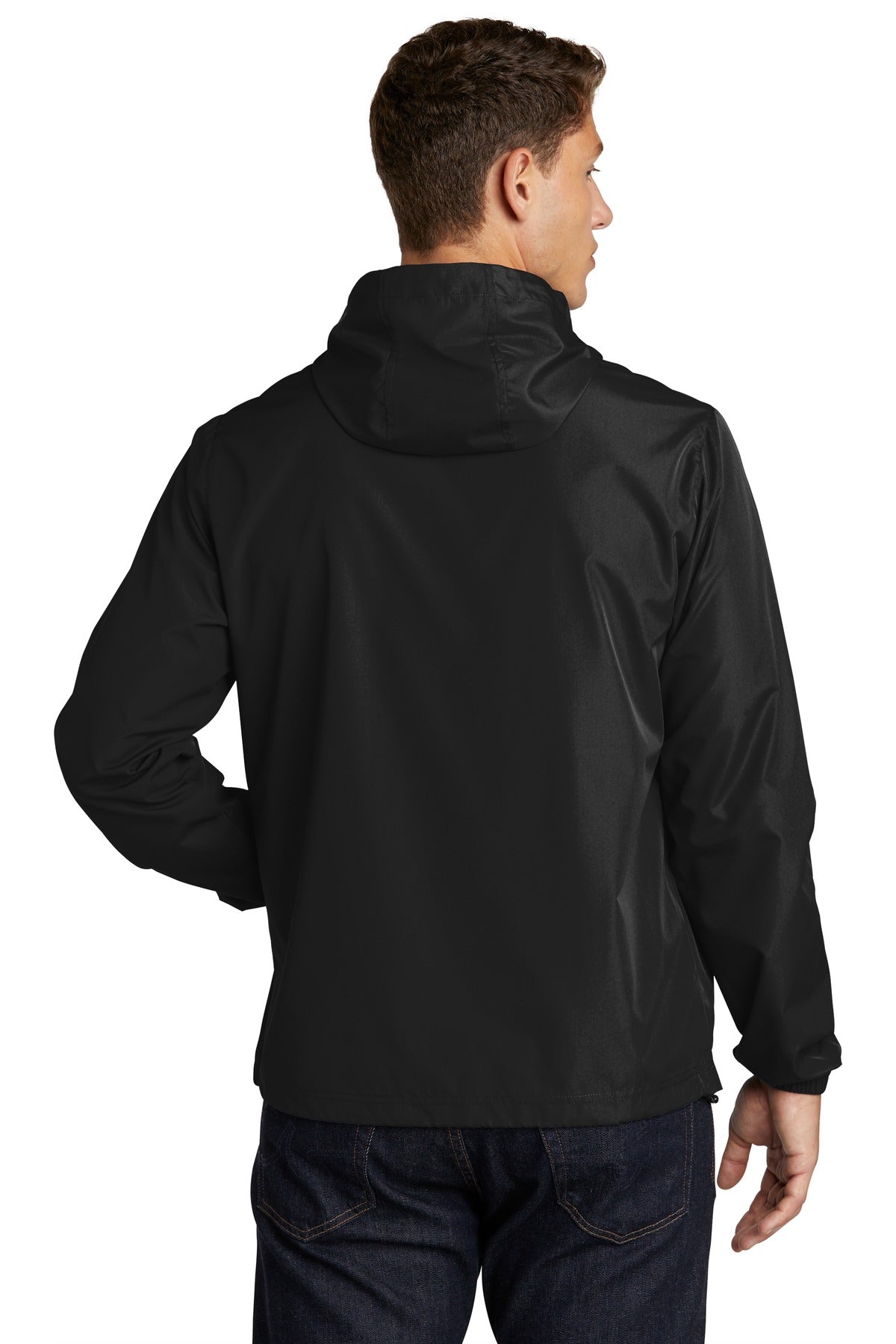 Sport-Tek  Packable Anorak. JST66 Black