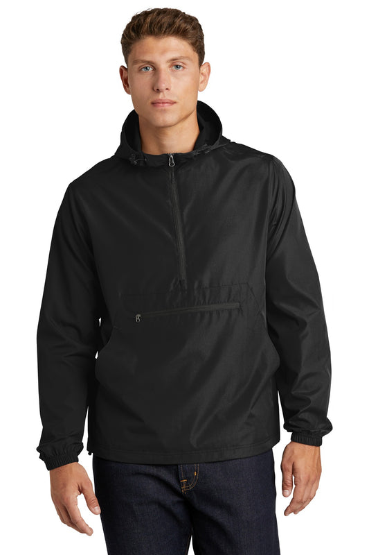 Sport-Tek  Packable Anorak. JST66 Black