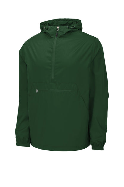 Sport-Tek  Packable Anorak. JST66 Forest Green