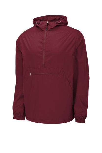 Sport-Tek  Packable Anorak. JST66 Maroon