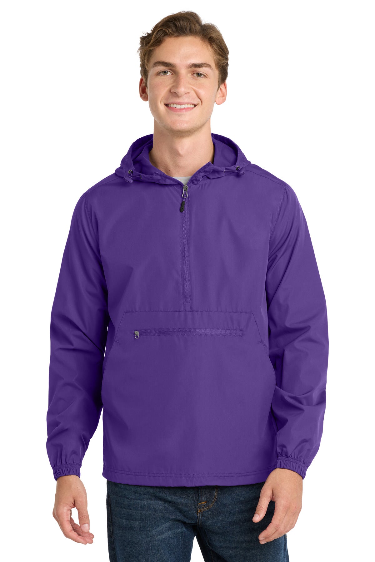 Sport-Tek Packable Anorak JST66 Purple