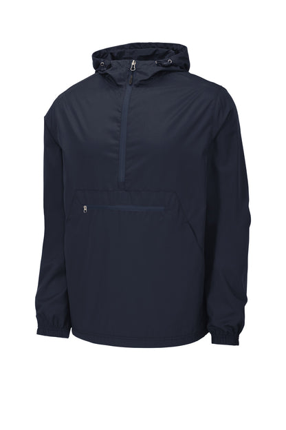 Sport-Tek  Packable Anorak. JST66 True Navy