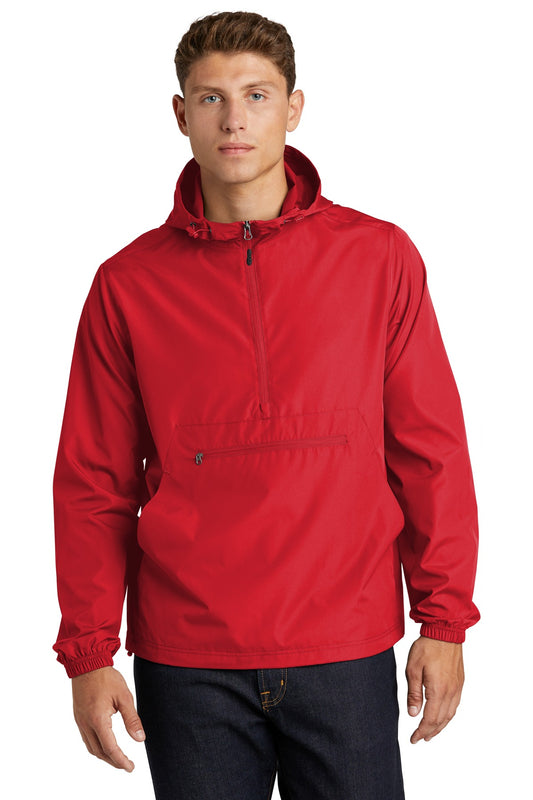 Sport-Tek  Packable Anorak. JST66 True Red