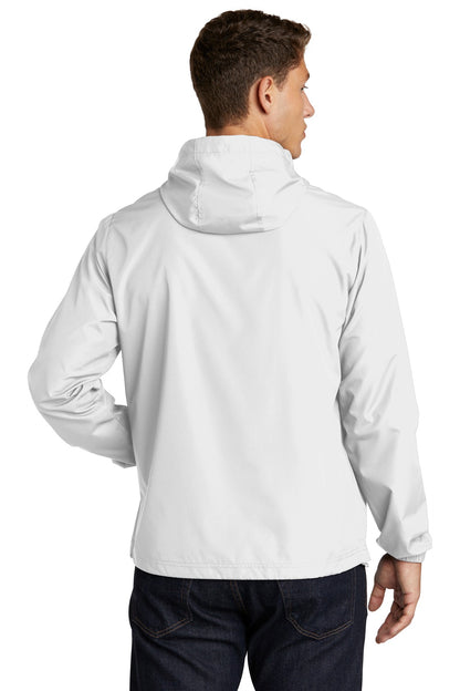 Sport-Tek  Packable Anorak. JST66 White