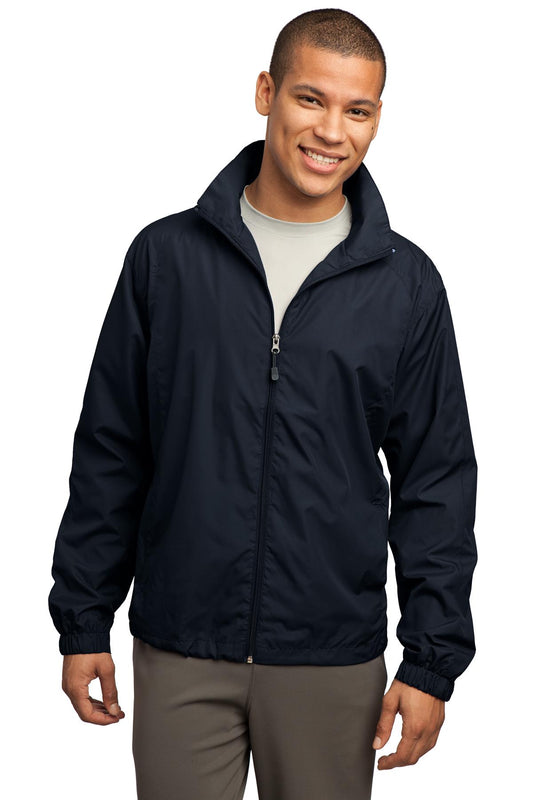 Sport-Tek Full-Zip Wind Jacket. JST70 True Navy