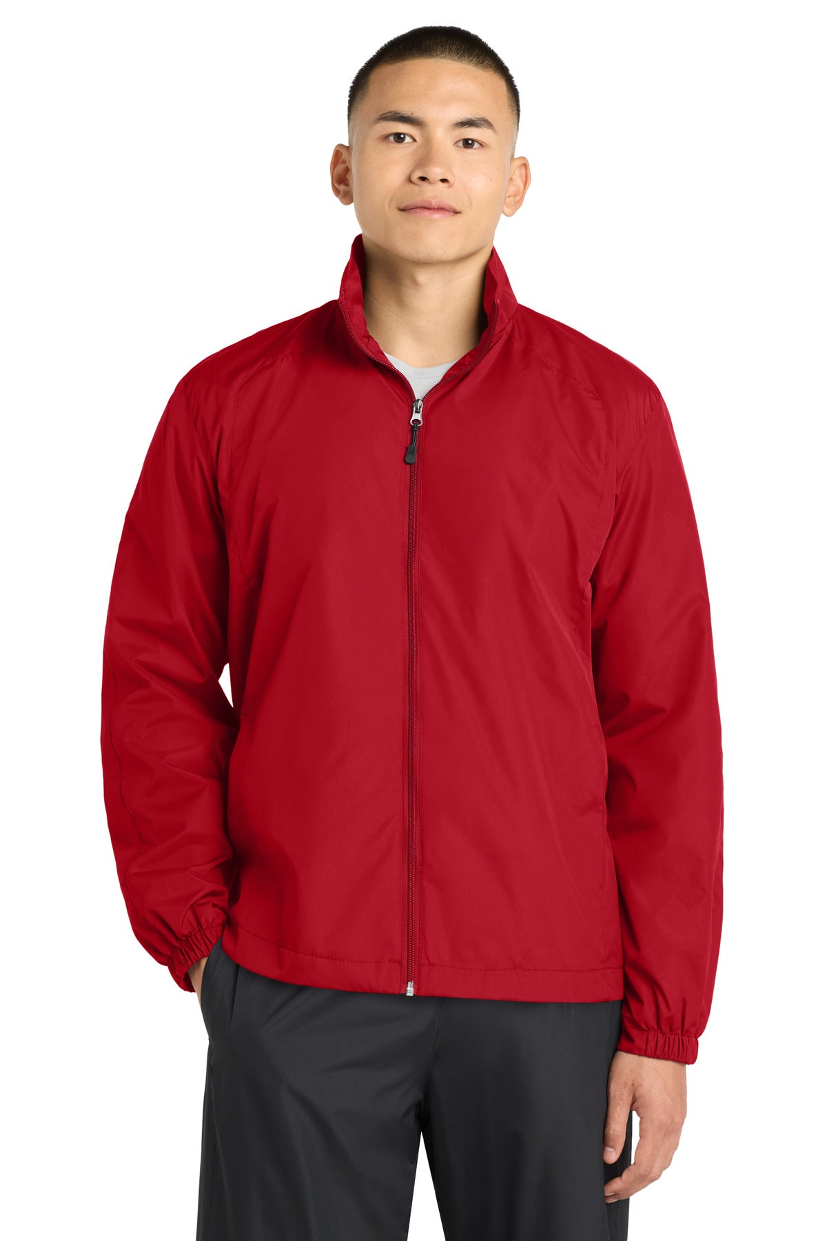 Sport-Tek Full-Zip Wind Jacket JST70 True Red
