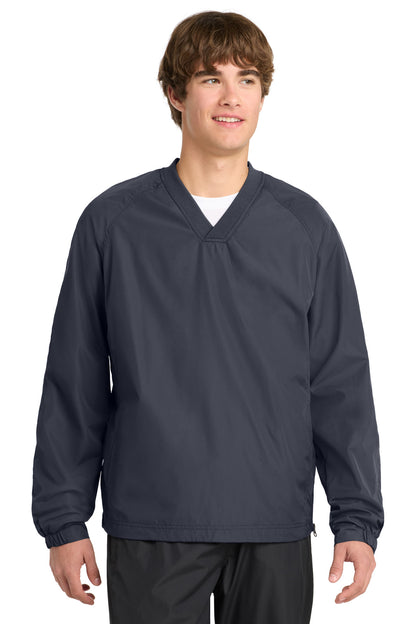 Sport-Tek V-Neck Raglan Wind Shirt