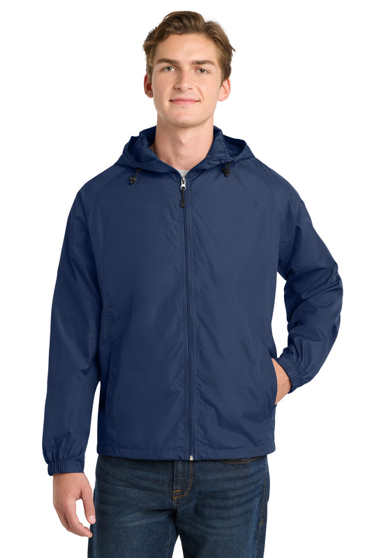Sport-Tek Hooded Raglan Jacket JST73 True Navy