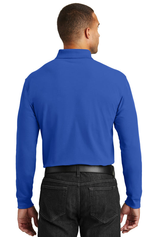 Port Authority Long Sleeve Core Classic Pique Polo. K100LS True Royal