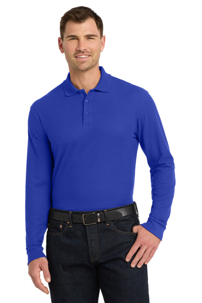 Port Authority Long Sleeve Core Classic Pique Polo