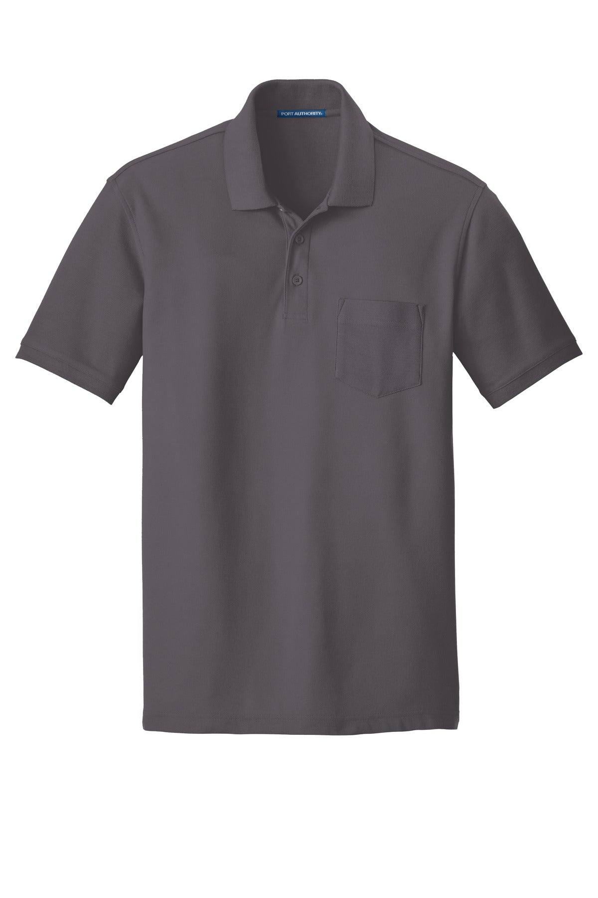 Port Authority Core Classic Pique Pocket Polo. K100P Graphite