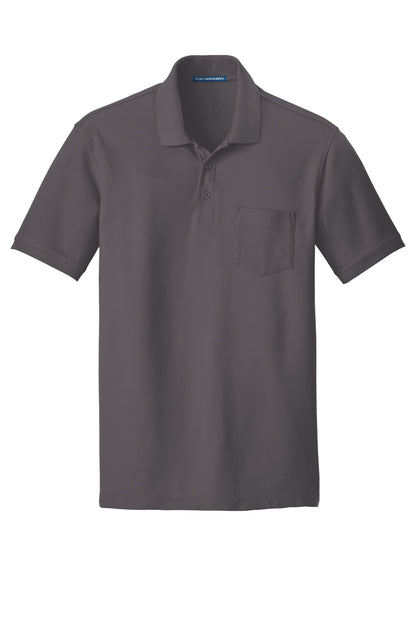 Port Authority Core Classic Pique Pocket Polo. K100P Graphite