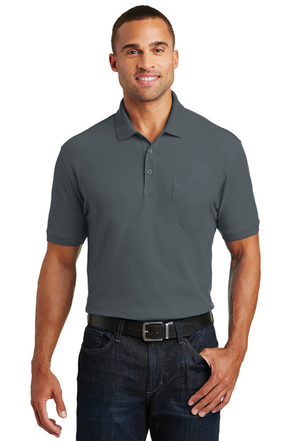 Port Authority Core Classic Pique Pocket Polo. K100P Graphite