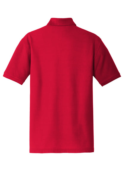 Port Authority Core Classic Pique Pocket Polo K100P Rich Red