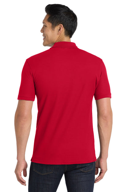 Port Authority Core Classic Pique Pocket Polo K100P Rich Red