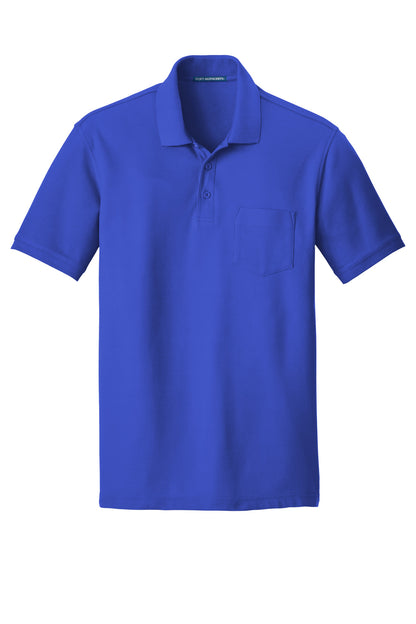 Port Authority Core Classic Pique Pocket Polo K100P True Royal