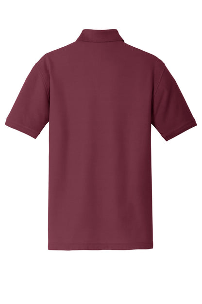 Port Authority Core Classic Pique Polo. K100 Burgundy