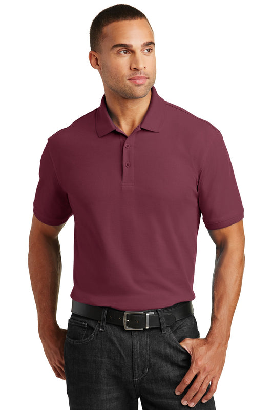 Port Authority Core Classic Pique Polo. K100 Burgundy