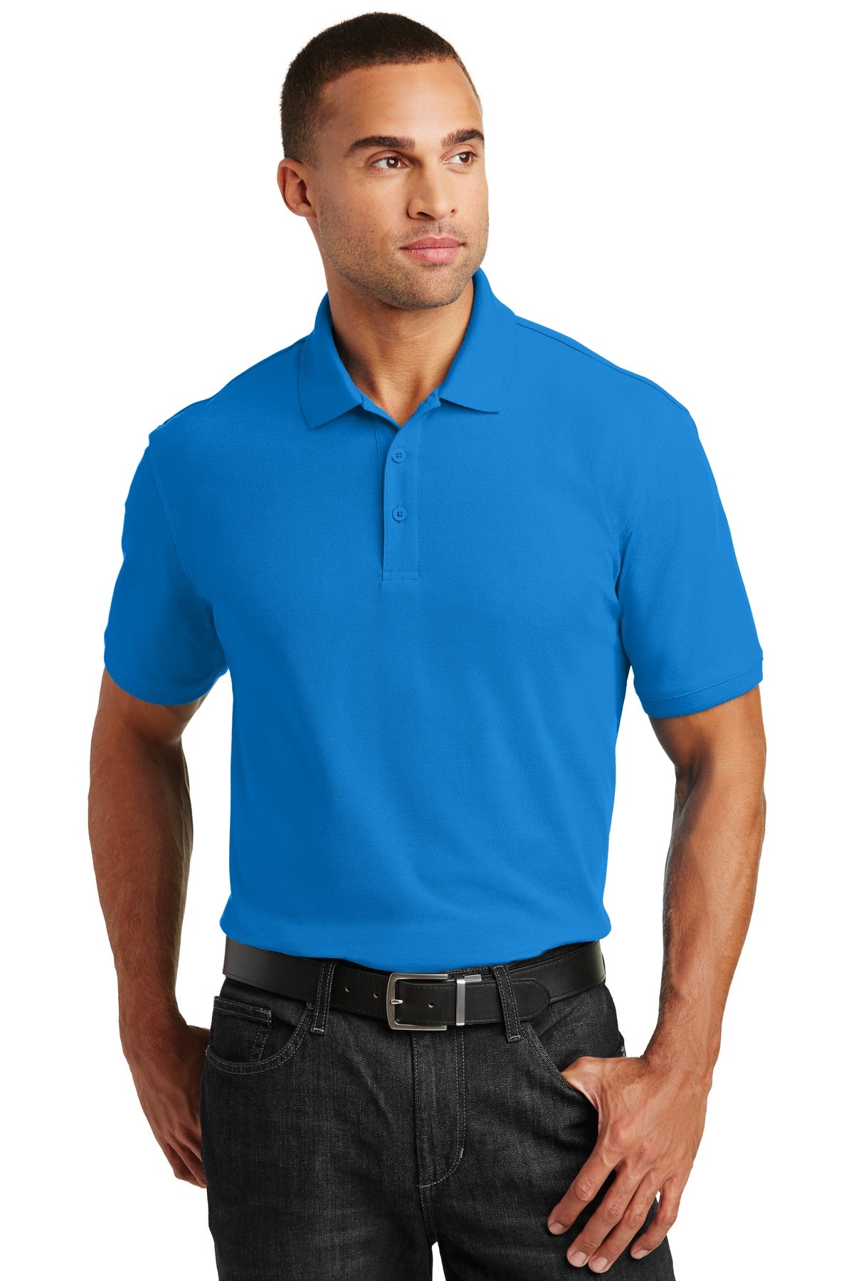 Port Authority Core Classic Pique Polo. K100 Coastal Blue