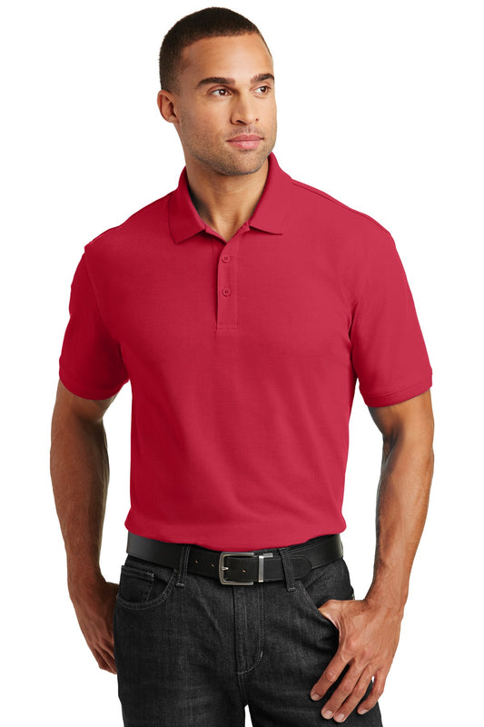 Port Authority Core Classic Pique Polo. K100 Rich Red