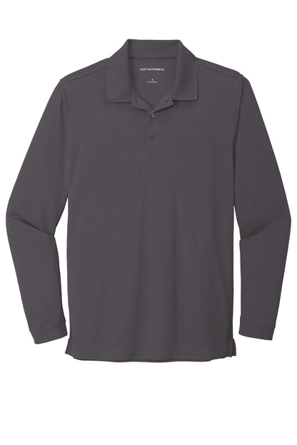 Port Authority Dry Zone UV Micro-Mesh Long Sleeve Polo K110LS Graphite