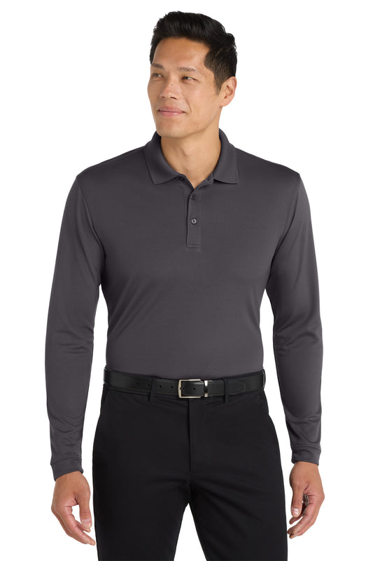 Port Authority  Dry Zone  UV Micro-Mesh Long Sleeve Polo K110LS Graphite