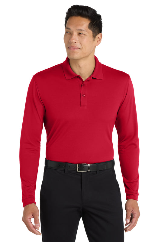 Port Authority  Dry Zone  UV Micro-Mesh Long Sleeve Polo K110LS Rich Red
