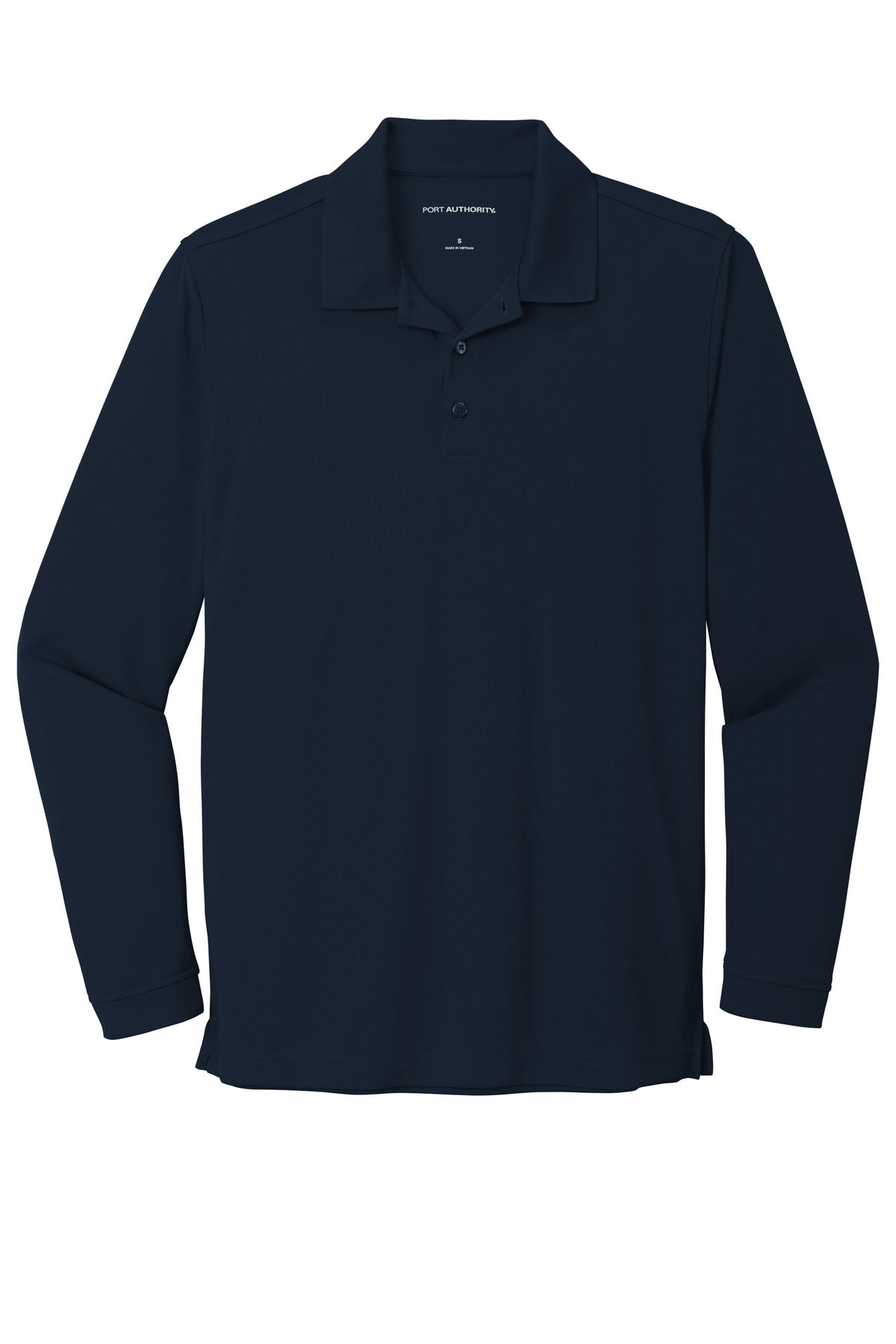 Port Authority  Dry Zone  UV Micro-Mesh Long Sleeve Polo K110LS River Blue Navy