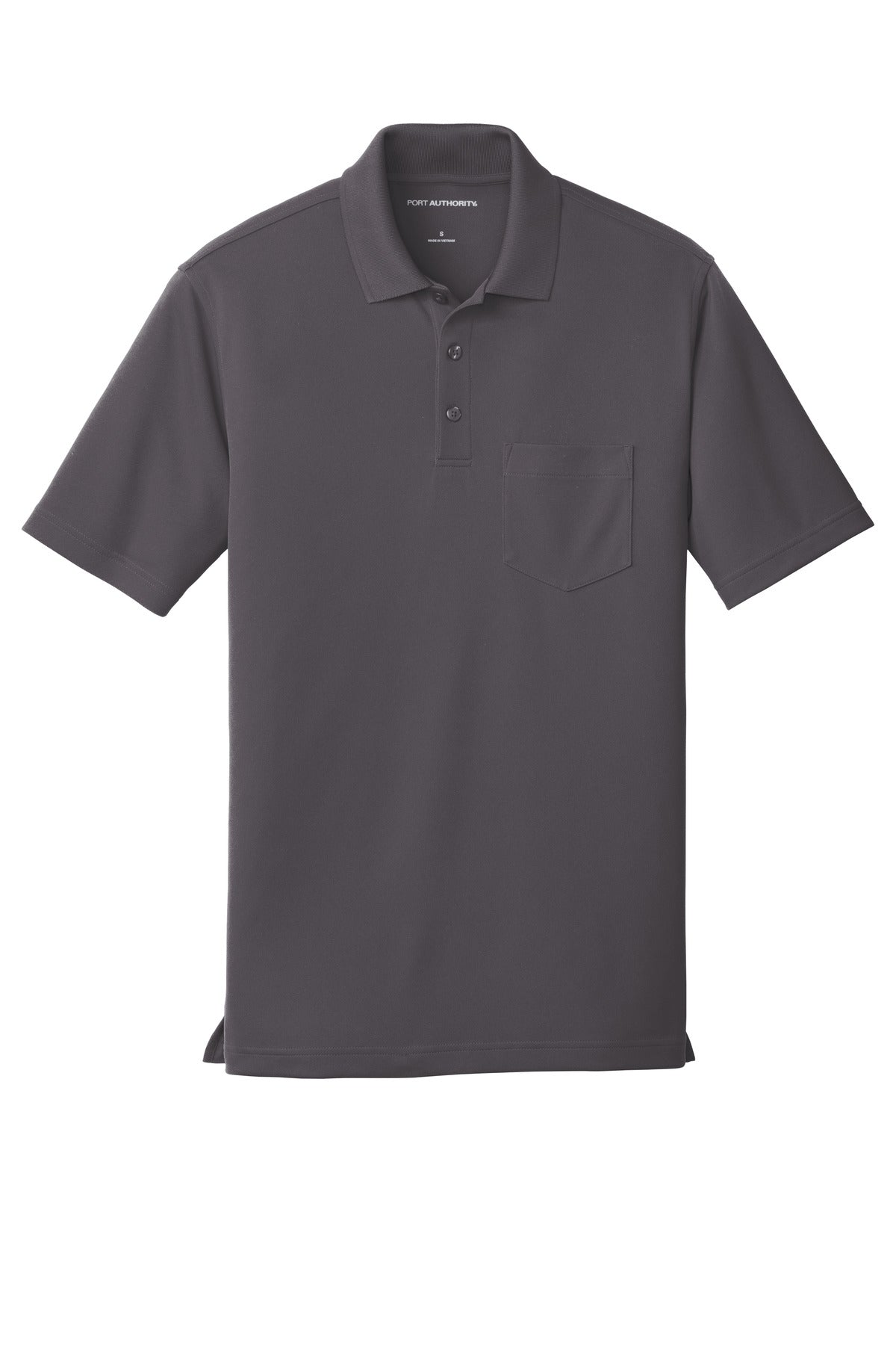 Port Authority Dry Zone UV Micro-Mesh Pocket Polo. K110P Graphite