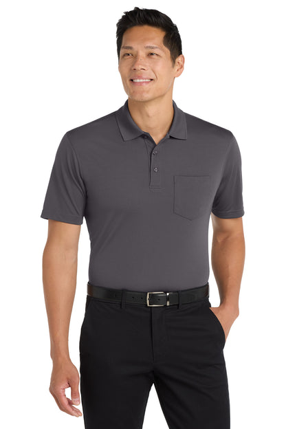 Port Authority Dry Zone UV Micro-Mesh Pocket Polo. K110P Graphite