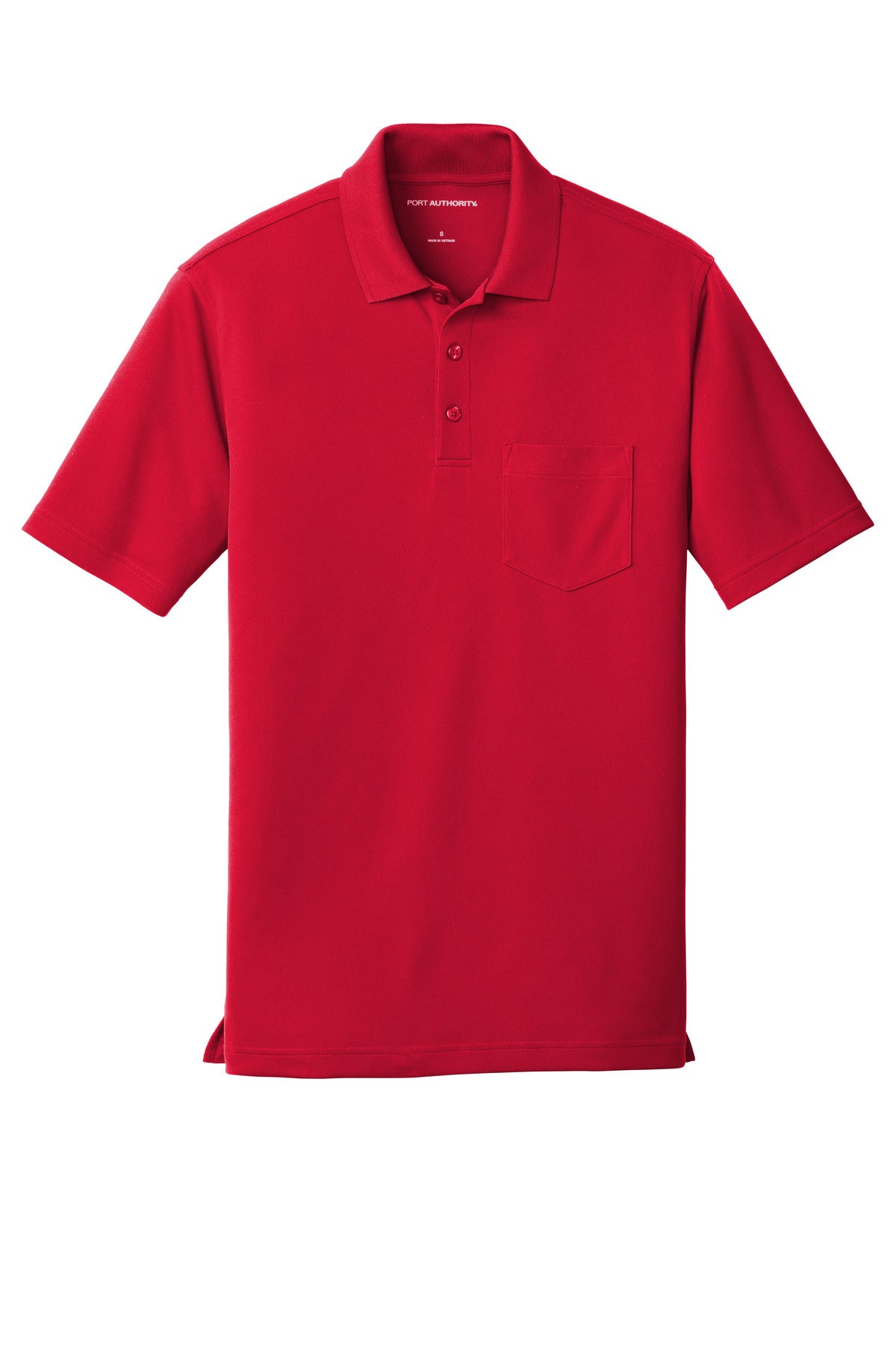 Port Authority Dry Zone UV Micro-Mesh Pocket Polo. K110P Rich Red