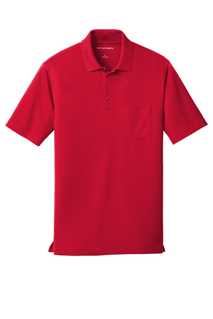 Port Authority Dry Zone UV Micro-Mesh Pocket Polo. K110P Rich Red
