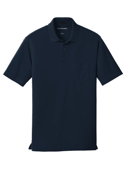 Port Authority Dry Zone UV Micro-Mesh Pocket Polo K110P River Blue Navy