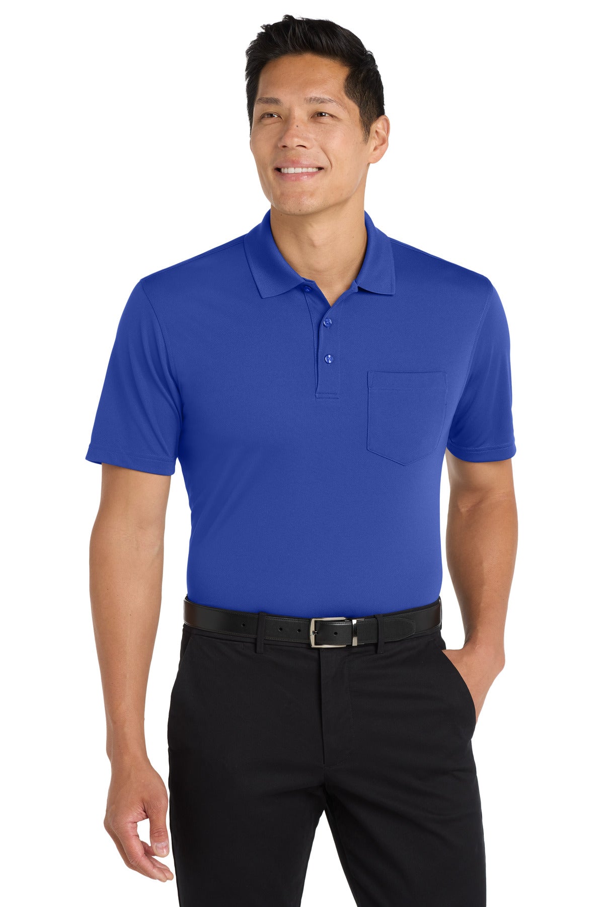 Port Authority Dry Zone UV Micro-Mesh Pocket Polo. K110P True Royal