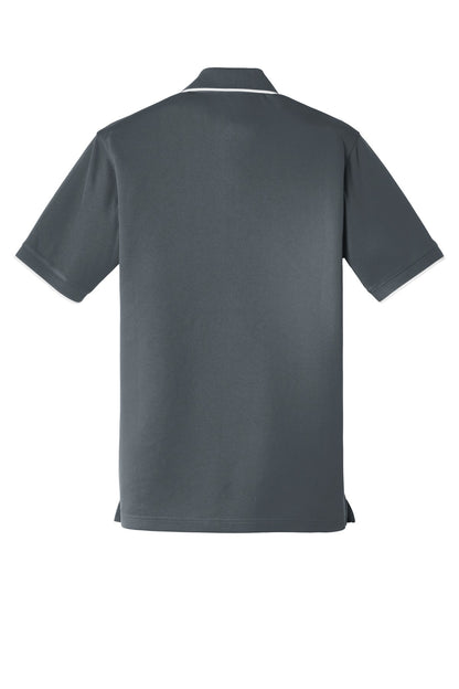 Port Authority Dry Zone UV Micro-Mesh Tipped Polo K111 Graphite/ White