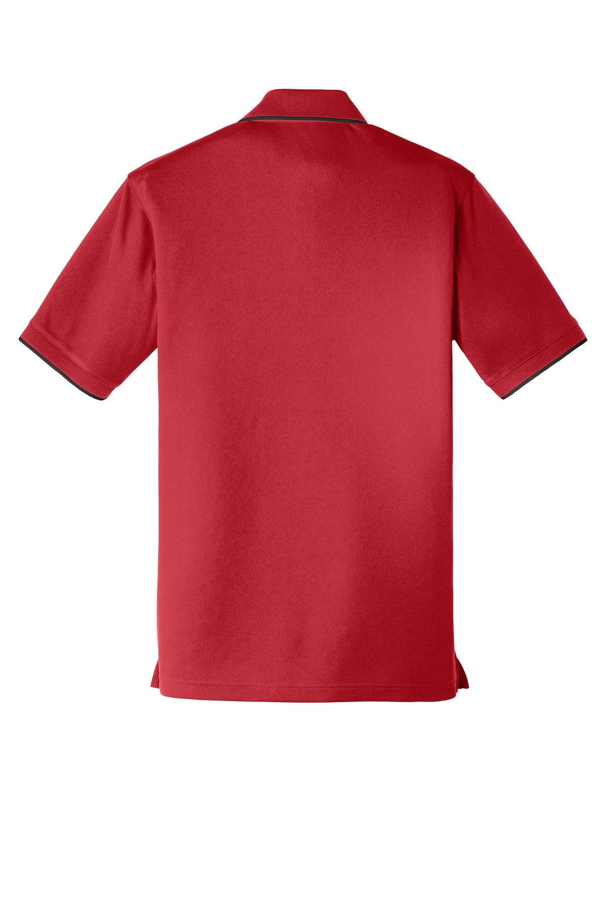 Port Authority Dry Zone UV Micro-Mesh Tipped Polo K111 Rich Red/ Deep Black