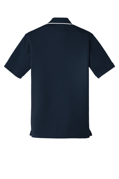 Port Authority Dry Zone UV Micro-Mesh Tipped Polo K111 River Blue Navy/ White