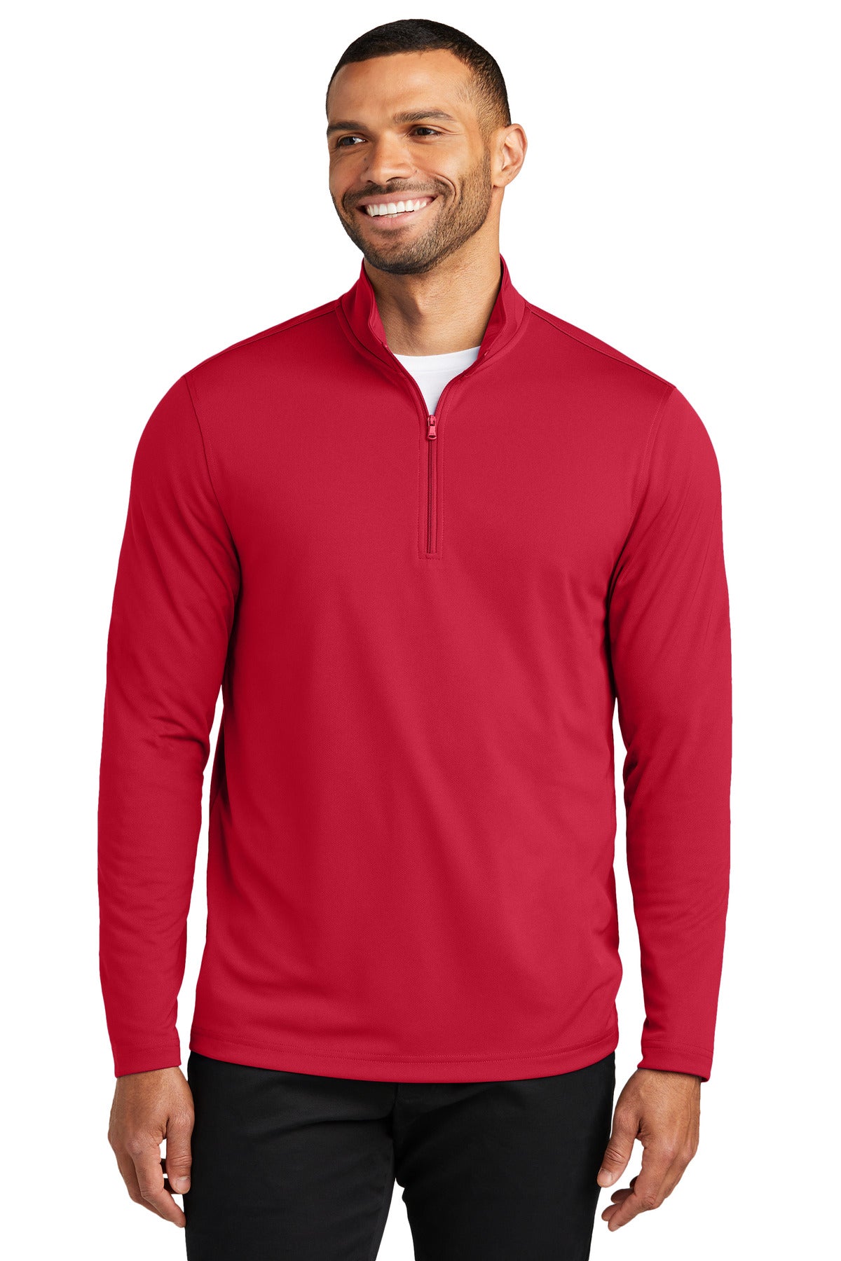 Port Authority Dry Zone UV Micro-Mesh 1/4-Zip K112 Rich Red