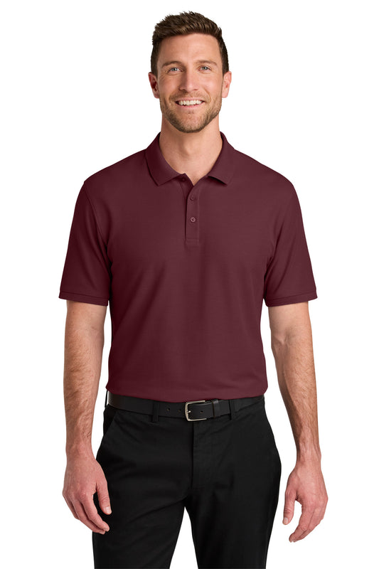 Port Authority Wearever Signature Pique Polo K200 Burgundy