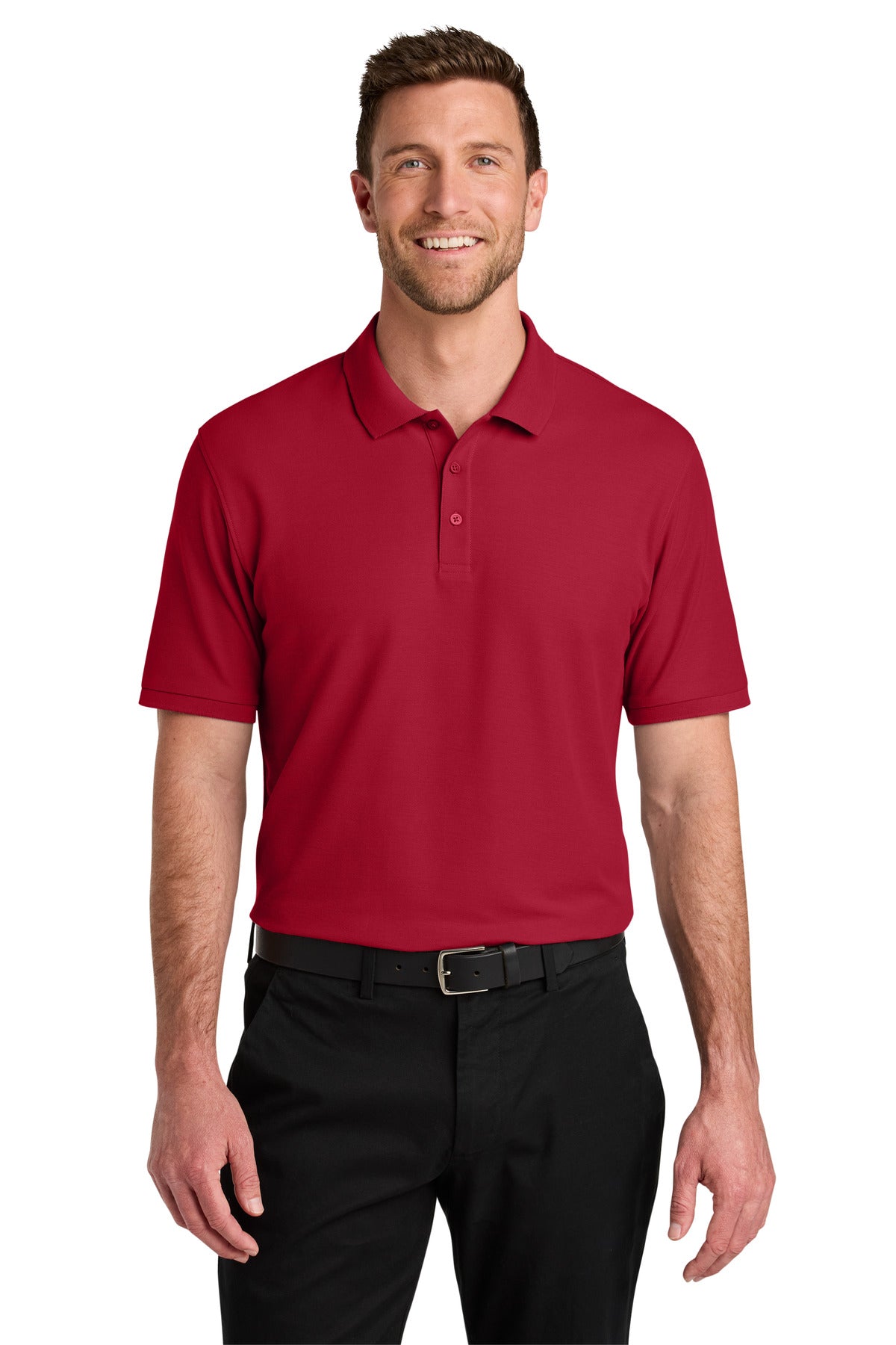 Port Authority Wearever Signature Pique Polo K200 Red