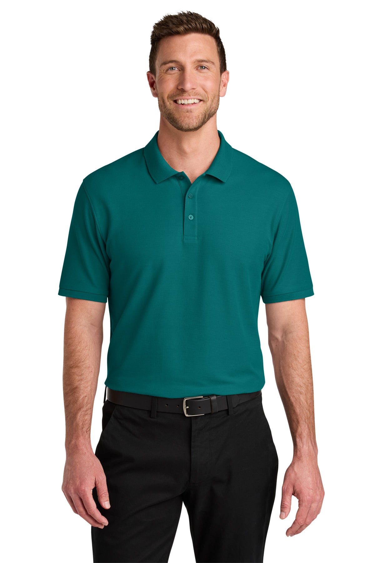 Port Authority Wearever Signature Pique Polo K200 Teal Green