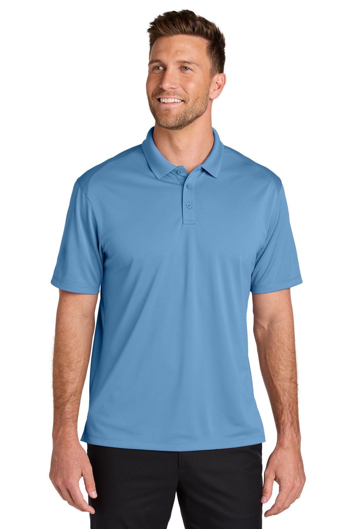 Port Authority Wearever Performance Pique Polo K240 Carolina Blue